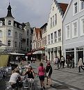 17_21498 Blick ber den Bergedorfer Markt zum Kaiser - Wilhelm - Platz; viele Grnderzeithuser und historische Fachwerkgebude. www.hamburg-fotograf.com