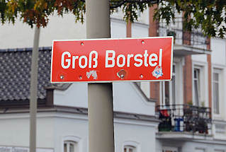 9932 Schild am Laternenmast Groß Borstel