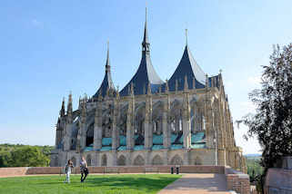 5770 Dom der Heiligen Barbara / Chrm svat Barbory in Kutn Hora / Kuttenberg; gotischer Kirchenbau auf der Weltkulturerbe- Liste der UNESCO.